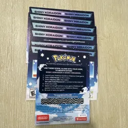 POKEMON SCARLET/VIOLET SERIAL CODES SHINY MIRAIDON AND SHINY KORAIDON UNSCRATCHD - Image 2
