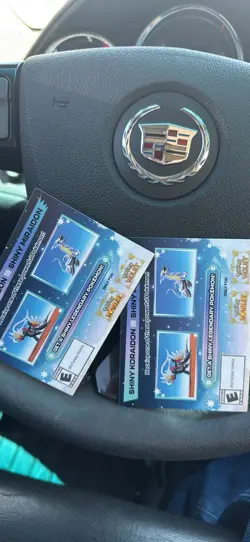 Shiny Koraidon & Shiny Moraidon GameStop Exclusive Promo Code Pokemon TCG - Image 1