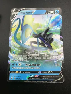 Inteleon V ULTRA RARE 049/192 Pokemon SWSH Rebel Clash Holo NM 2020 - Image 1