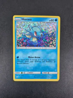 Pokemon TCG - Horsea - 3/12 - Confetti Holofoil - McDonald's 2018 Promo - NM - Image 1