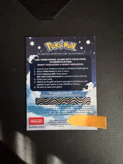 Shiny Miraidon Koraidon Code GameStop Pokemon Promo NM Not Scratched - Image 2