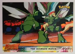 Pokemon THE ULTIMATE MATCH # 34 Mewtwo Strikes Back (Topps) 1st Print 🍒 - Image 2