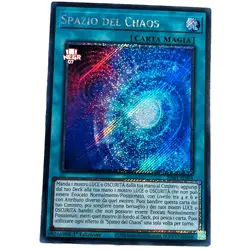 Yu Gi Oh ITA 1st Edition Rare Secret Platinum Ra01-IT065 Space Of Chaos - Image 1
