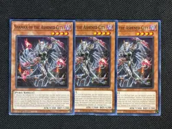 3x YuGiOh! - Shaman of the Ashened City MP25-EN371 Common 1st Edition Near Mint - Image 1