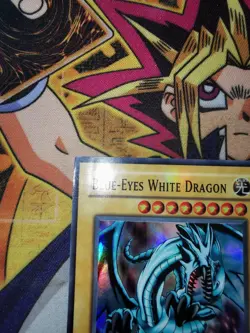 Blue-Eyes White Dragon ske-001 1st Edition (HP) Super Rare Yu-Gi-Oh! - Image 3