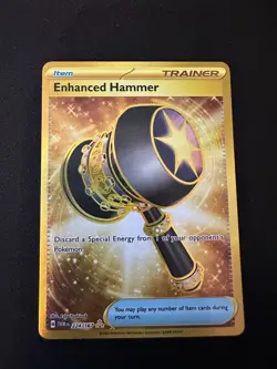 Enhanced Hammer 224/167 Twilight Masquerade Holo Rare Gold Pokemon Card - Image 1