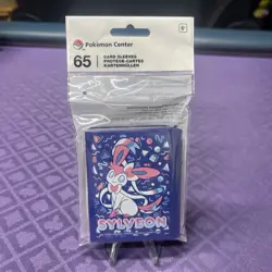 Pokemon Center Exclusive Card Sleeves 65 Sylveon Blue Pink - Image 1