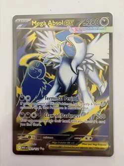 Mega Absol EX 161/132 Mega Evolution Full Art Holo Pokemon Card NM - Image 1