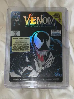 2025 Marvel Spider-Man MTG Eddie Brock Lethal Venom Foil M 0233 Card - Image 2