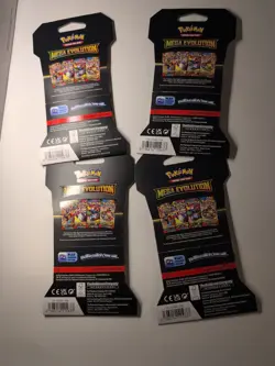 Pokemon Mega Evolution Trading Card Game Set of 4 Packs - Image 3