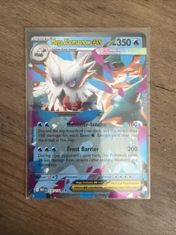 Mega Abomoasnow ex 036/132 Mega Evolution Double Rare Pokemon TCG Card - Image 1