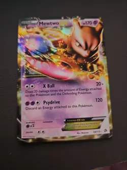 Pokemon Mewtwo EX TCG Holo Ultra Rare Card 54/113 Legendary Treasures - Image 1