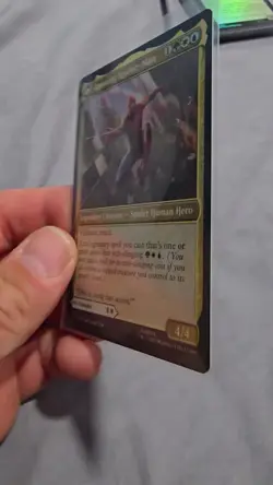 Spiderman Magic The Gathering Peter Parker / Amazing Spiderman Dual Card FOIL - Image 2
