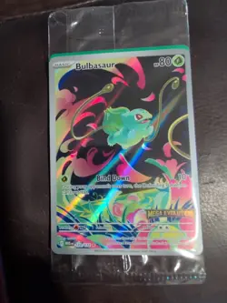 Pokemon Card Bulbasaur 133/132 Mega Evolution Stamped Promo Sealed - Image 1