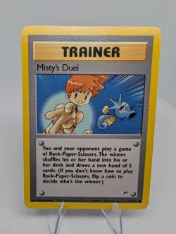 Misty's Duel 123/132 Gym Heroes Common Pokemon TCG Card - LP - Image 1