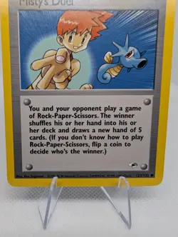 Misty's Duel 123/132 Gym Heroes Common Pokemon TCG Card - LP - Image 3