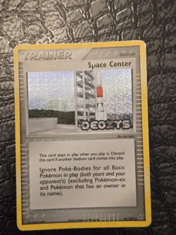 Space Center Reverse Holo Stamped EX Deoxys 91/107 Pokemon Card Trainer - Image 3