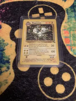 Pokemon TCG Magneton Fossil Card 26/62 Unlimited Non-Holo Rare - Image 1