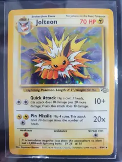 Jolteon 4/64 Holo - Jungle Set - Pokemon Card - Excellent Condition - Image 1