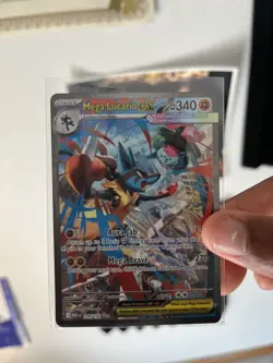 Mega Lucario Ex Alternate Art 179/132 Mega Evolution Secret Rare Pokemon Card - Image 1