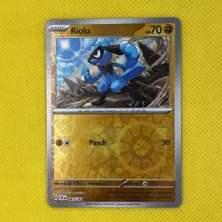 Riolu 081/142 Common Reverse Holo Stellar Crown Pokemon Card NM - Image 1