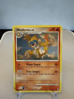 Pokemon TCG Monferno Diamond & Pearl Regular Uncommon Card 56/130 (2007) - Image 1