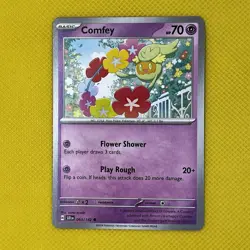 Comfey 063/142 Common Stellar Crown Pokemon Card NM - Image 1