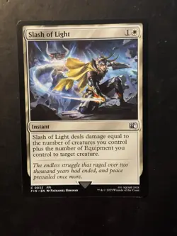 Magic The Gathering MTG Final Fantasy Slash Of Light - Image 1