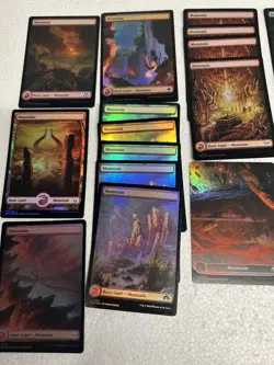 MTG 69 Full Art Basic Lands lot most Foil Magic the Gathering - Image 2