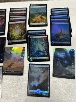 MTG 69 Full Art Basic Lands lot most Foil Magic the Gathering - Image 3