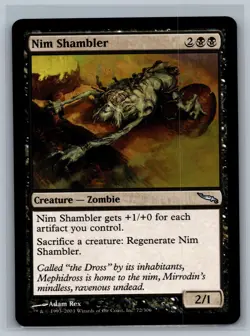 Magic The Gathering Mirrodin Nim Shambler #72/306 MTG TCG CCG - Image 1