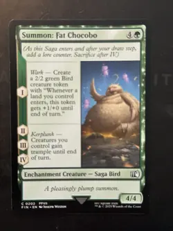 Magic The Gathering MTG Final Fantasy Summon: Fat Chocobo - Image 1