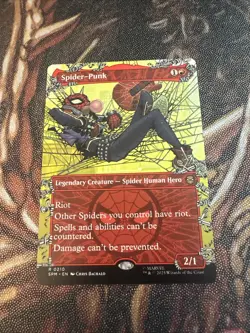 Spider-Punk (0210) (Borderless) Marvel's Spider-Man Pack Fresh MTG MINT 🔥 - Image 1