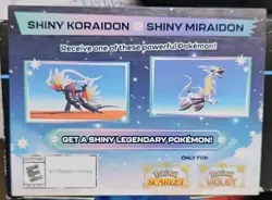 Shiny Koraidon & Miraidon Pokemon Scarlet Violet Code Card - Gamestop - Image 1