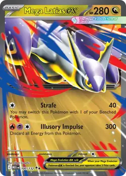 Mega Latias ex 100/132 Double Rare Pokemon Mega Evolution NM - Image 1