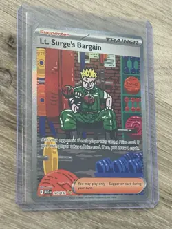 Lt. Surge's Bargain SIR Mega Evolution 185/132 Pokemon TCG NM - Image 3