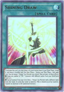 Yu-Gi-Oh Card - DUPO-EN010 - SHINING DRAW (ultra rare holo) - NM - Image 1