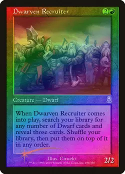 Dwarven Recruiter FOIL Odyssey NM Red Uncommon MAGIC GATHERING CARD ABUGames - Image 1