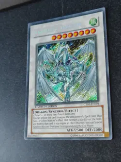 Yu-Gi-Oh Stardust Dragon CT05-EN001 Secret Rare Holo Card Limited Edition LP - Image 3