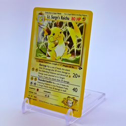 Lt. Surge's Raichu 11/132 Gym Challenge Holo Unlimited Vintage Pokemon Card - Image 3