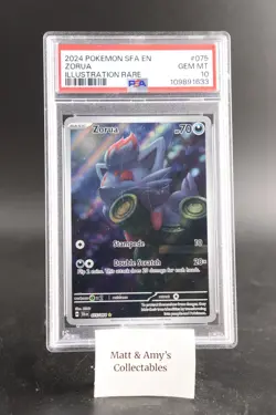 PSA 10 Zorua 075/064 IR Illustration Rare Shrouded Fable SFA Pokemon Card - Image 1