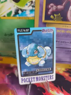 Pokemon Karte Card japanese carddass Pocket monsters 1997 Squirtle Schiggy Ex-NM - Image 1