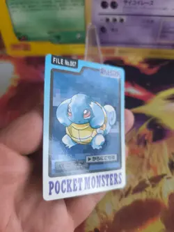 Pokemon Karte Card japanese carddass Pocket monsters 1997 Squirtle Schiggy Ex-NM - Image 3