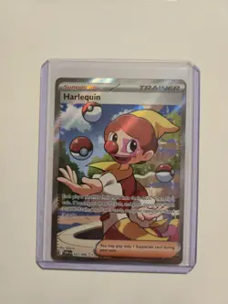 Harlequin 163/086 White Flare English Ultra Rare Pokemon Card MINT w/ Toploader - Image 1