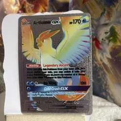 Articuno Gx Silver Foil 🔥Fan Art 🔥Card NM Legendary Ascent Hp170 - Image 1