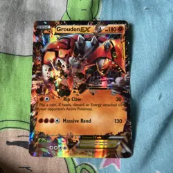 Pokemon Groudon EX Holo Card 85/160 XY-Primal Clash PRC Series LP TCG - Image 1