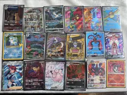 Pokemon lot 18 Cards. Near Mint. Full Illustrations. English and Japanese - Image 1