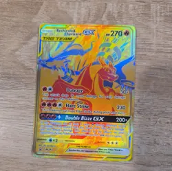 Pokemon Sun and Moon Promo Reshiram Charizard GX Card SM247 - Image 1