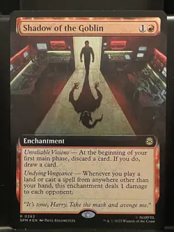 Shadow of the Goblin FOIL EXTENDED #262 NM/M MTG Spiderman Magic Card - Image 1