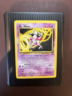 Mr. Mime 27/130 Rare Non Holo Base Set 2 Pokemon Card LP - Image 1
